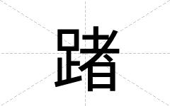 踷